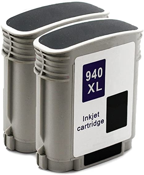 Limeink Compatible Ink Cartridge Replacements 940XL High Yield for HP for HP Officejet 8000 8500 8500a(2 Black, 2 Pack)