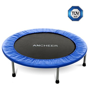 Ancheer Rebounder Mini Trampoline Cardio Workout Fitness Trampoline (Adults and Kids Age 8  )