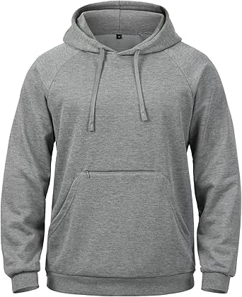 CARWORNIC Men's Hoodies Pullover Soft Hooded Sweatshirts Long Sleeve Casual Hoodies with Zipper Pocket