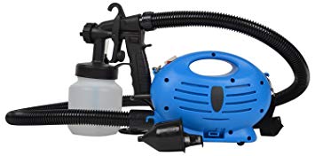 Inditradition Paint Zoom - Electronic Spray Paint Machine | Heavy Duty Paint Sprayer, With Multiple Accessories | 650-Watt, Blue/White