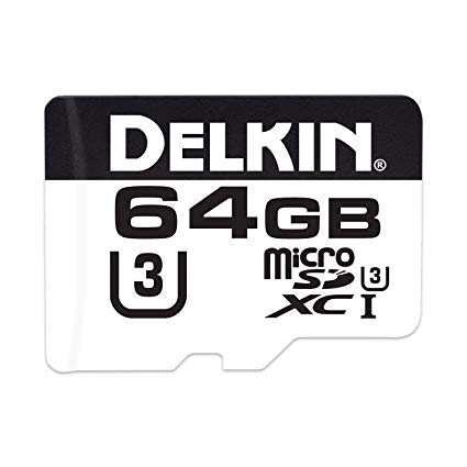 Delkin 64GB microSDXC Memory Card 660X 99MB/s UHS-I U3(DDMSD66064GB)