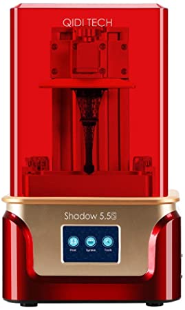 QIDI TECH Shadow 5.5 S 3D Printer, UV LCD Resin Printer with Dual Z axis Liner Rail, 3.5 Inch Touch Screen,Build Size 4.52"(L) X 2.55"(W) X 5.9"（H）,Equipped with Friendly Resin