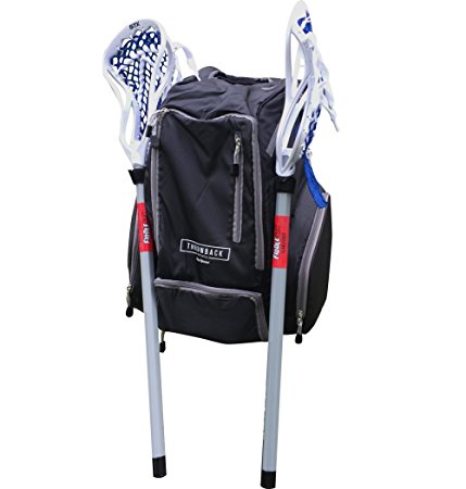 Throwback Gametime Pack - Lacrosse & Field Hockey Bag With Cooler - Perfect Multi-Sport Athlete Backpack Includes Racquet Holder For Tennis, Racquetball   Separate Shoe Compartment