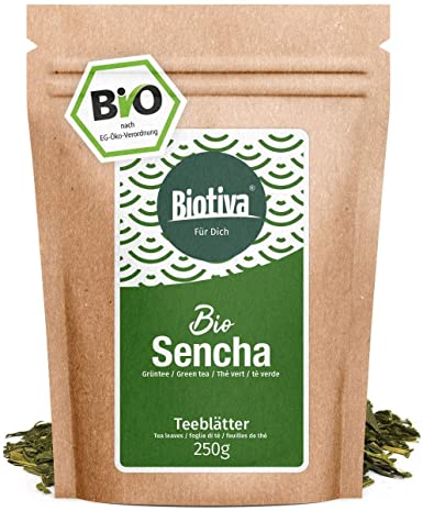 Sencha Green Tea -Organic 250g -Loose Leaf Also Called Japanese Sencha -from a Artisan Farm -Packed and Certified in Germany (DE-ECO-005).