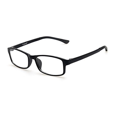 Cyxus Blue Light Blocking [Semi-Rimless] Computer Glasses, Anti UV Eye Strain Clear Lens Reading Eyewear, Men/Women