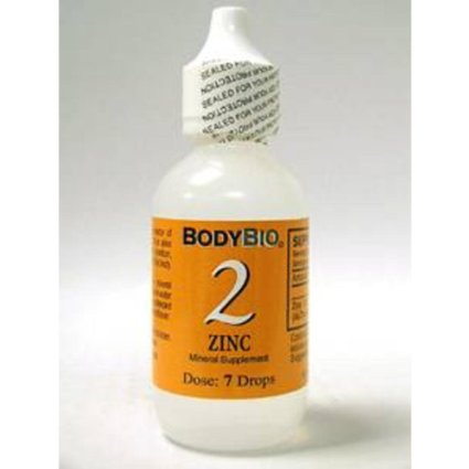 BodyBio Zinc Liquid Mineral #2 - 2 fl oz