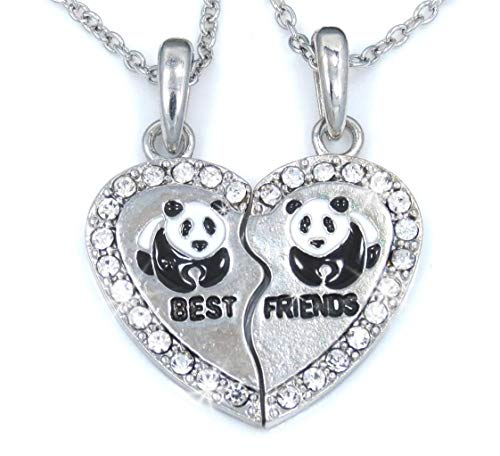 Best Friends Panda Bear Mood Pendant Necklace