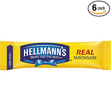 Hellmann's To Go Packets Real Mayonnaise, 3.8 Fl Oz, Pack of 60