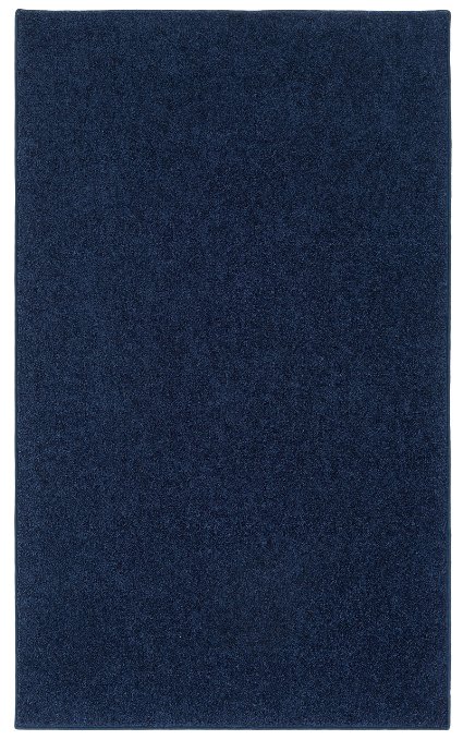 OurSpace Bright Area Rug, 8-Feet by 10-Feet, Midnight Navy Blue