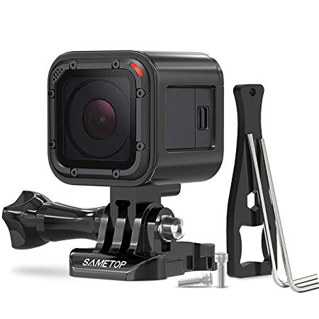 Sametop Aluminum Alloy Frame Case Housing Compatible with GoPro Hero 5 Session, Hero 4 Session, Hero Session Cameras