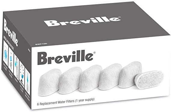 Breville BWF100 Single Cup Brewer Replacement Charcoal Filters White