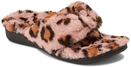 Vionic Women's Indulge Gracie Toe-Post Plush Slipper - Toe-Post Slippers with Concealed Orthotic Arch Support