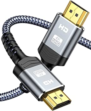 HDMI Cable 25ft,Snowkids 4K HDMI Length Cord,Nylon Braided HDMI 1.4 Wire,Support HD 1080p,3D,High Spped Ethernet for TV,Blu-ray,for PS4/3