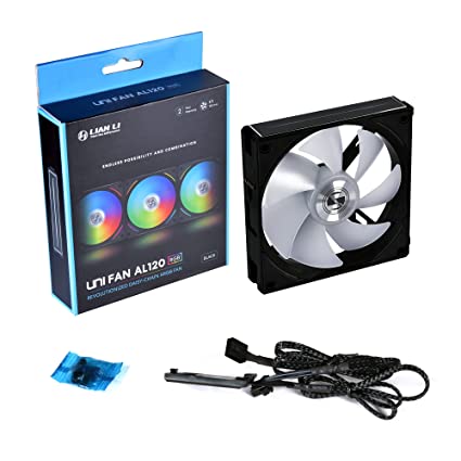 Lian Li UNI Fan AL AL120 RGB Daisy Chain ARGB 120mm UF-AL120-1B Black x1