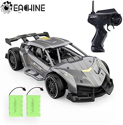 EACHINE Remote Control Car for Boys 8-12, EC05 RC Drift Sports Racing Car Alloy 1/24 Scale High Speed 15 Km/h Electric Vehicle RC Drag Cars Super Cars Large RC Trucks Toys Gift for Kids and Adult