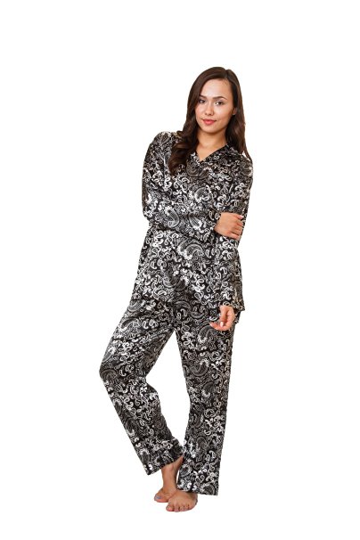 Women's Printed Pajama Sets in, Up2date Fashion Style#PJF-14