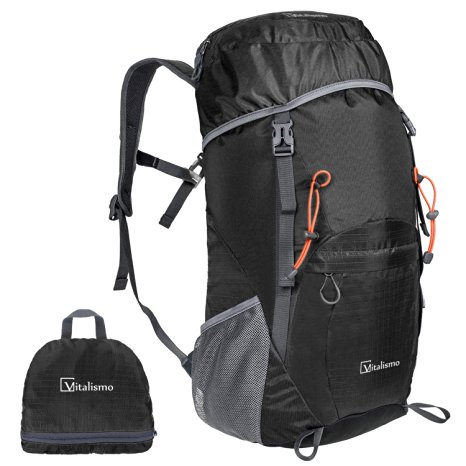 Outdoor Hiking Backpack, Vitalismo Lightweight Packable Backpack