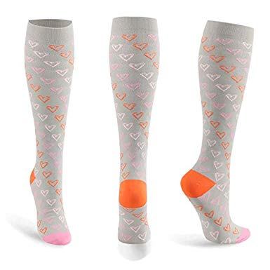 Compression Socks for Fit for Running, Nurses, Circulation & Recovery