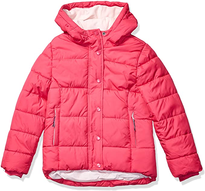 Amazon Essentials Girls' Heavy-Weight Hooded Puffer Jackets