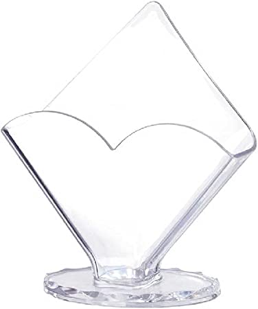 Clear Acrylic Cocktail Napkin Holder Coffee Filter Holder Caddy Beverage Tissue Dispenser Stand for Home Kitchen Countertop Restaurant, 1 Piece