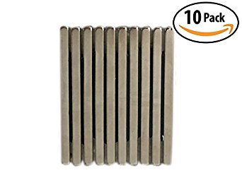 AOMAG Rare Earth Neodymium N48 Bar Block Magnet 60 x 10 x 4 mm, (Pack of 10)