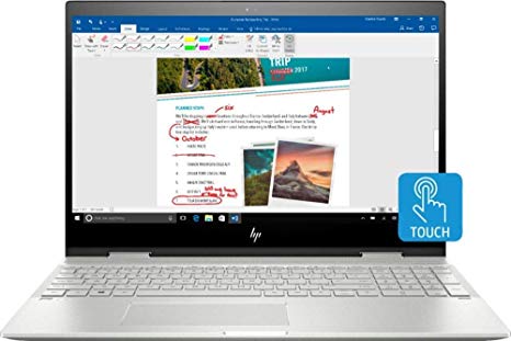 CUK HP Envy x360 15T Touchscreen Business Laptop (Intel i7-10510U, 32GB RAM, 1TB NVMe SSD, NVIDIA MX250 4GB Graphics, 15.6" 4K AMOLED Touch Display, Windows 10 Pro) Professional Notebook Computer