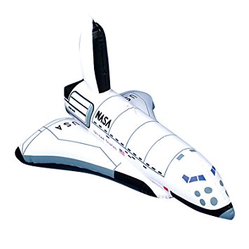 US Toy One Inflatable Space Shuttle Ship Toy, 17"