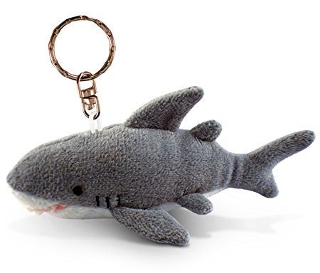 Puzzled Plush Keychain Shark 4 Inch