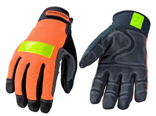 Youngstown Glove 03-3610-50-M Safety Orange Waterproof Winter Performance Glove Medium, Orange
