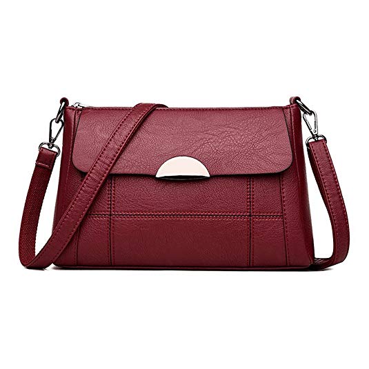 Crossbody Bag Leather Purse and Handbag Small Satchel Hobo Shoulder Bag for Women