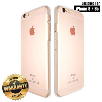 Clear iPhone 6 / 6s Case by G-Armor - Slim Fit Transparent Protective Back Cover with Lifetime Warranty