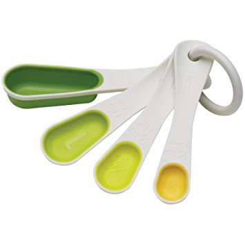 Chef'n SleekStor Measuring Spoons (Green Tonal)