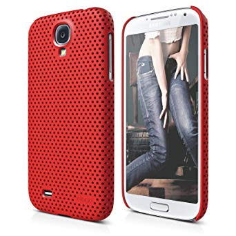 elago Galaxy S4 Case G7 Breathe - Eco Friendly Retail Packaging - Made in Korea (Soft Feeling Red)