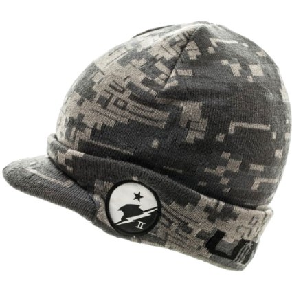 Halo 5 Unsc Camo Cuff Billed Beanie Cap Hat