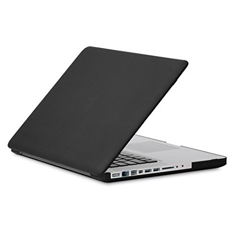 Speck See Thru Satin Case for 15-Inch MacBook Pro Unibody SD Card Slot Compatible - Black (MB15AU-SAT-BLK-D)