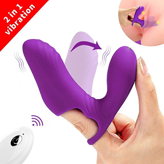Dual Motors G spot Clit Finger Vibrator for Women with Wireless Remote Control,CHEVEN Clitoral Stimulator Vagina Vibrators with 10 Vibration Mode,Personal Massager Adult Sex Toys for Women and Couples