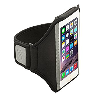Sporteer Armband for iPhone 6S and iPhone 6 - Strap Size Medium/Large - Black