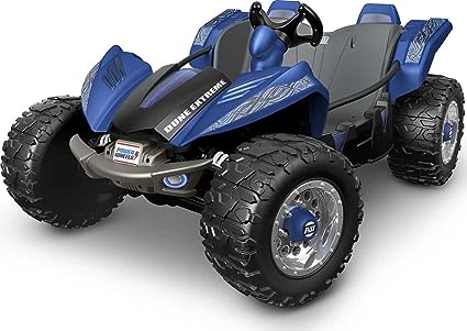 Power Wheels Dune Racer Extreme Blue 12V Battery-Powered Ride-on Vehicle for Kids Ages 3-7 Years