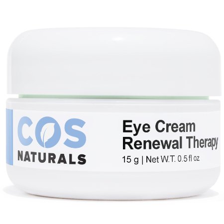 BEST EYE CREAM Renewal Therapy DERMATOLOGIST RECOMMENDED For Dark Circles Puffiness Fine Lines Wrinkles Firmness 100 Natural Organic Anti Aging Face Skin Care Gel Cucumber Vitamin C E Hyaluronic Acid