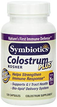 Symbiotics Colostrum Plus Kosher Capsules, 120 Count