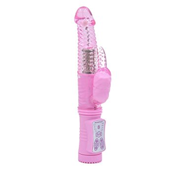 Adjustable Multi-speed Vibration And Rotation Vibrator Body Wand Massager For Women (Pink1)