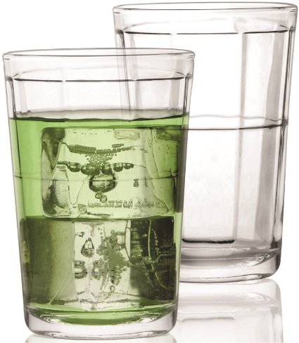 Circleware Pavillion Drinking Glasses, Set of 4, 7 Ounce