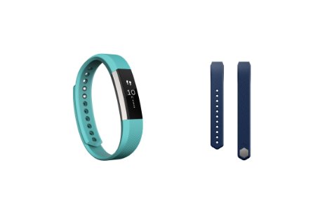 Fitbit Alta (Teal, Small)   Accessory Band (Blue, Small)