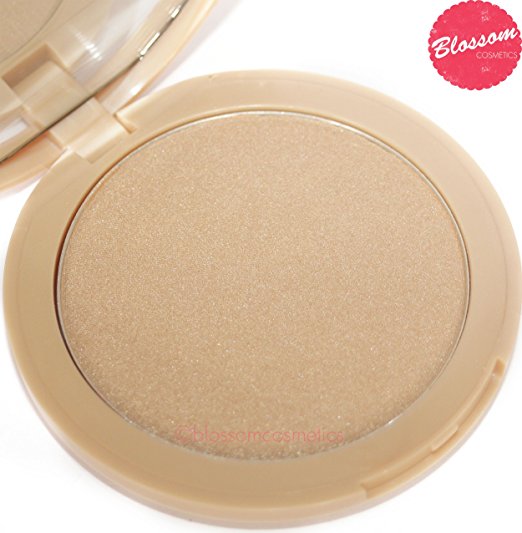 W7 GLOWCOMOTION Highlighter Shimmer Compact Highlighting Golden Shimmering Powder NEW