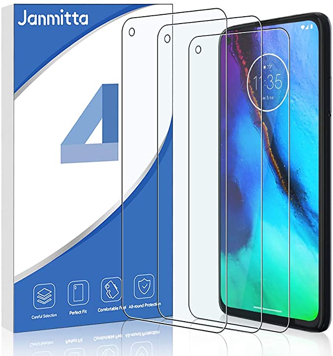 [3 Pack] Janmitta Screen Protector for Motorola Moto G Stylus/Moto G8 Power/Moto G Power, HD Clear Anti-Scratch No-Bubble Tempered Glass Film for Motorola Moto G Stylus
