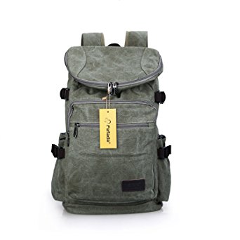 Fafada Unisex Canvas Outdoor Bag Sports Shoulder Laptop Backpack