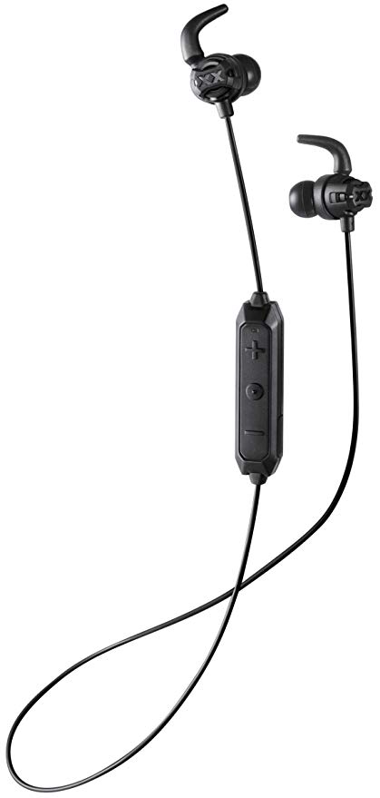 JVC Deep Bass Wireless Xtreme Xplosives Headphones with Remote and Mic - HAET103BTB (Black)