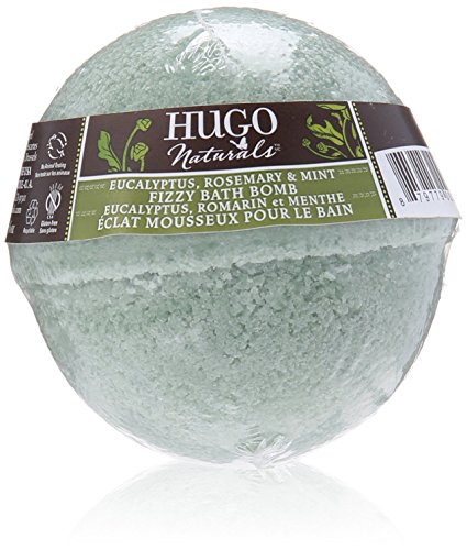 Hugo Naturals Fizzy Bath Bomb, Eucalyptus, Rosemary and Mint, 6-Ounce