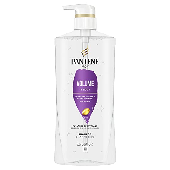 Pantene Volume Shampoo for Fine Hair, Volume & Body, Safe for Color-Treated Hair, 530 ml