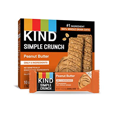 KIND Simple Crunch Bars, Peanut Butter, 1.4 Ounce (Pack of 40)